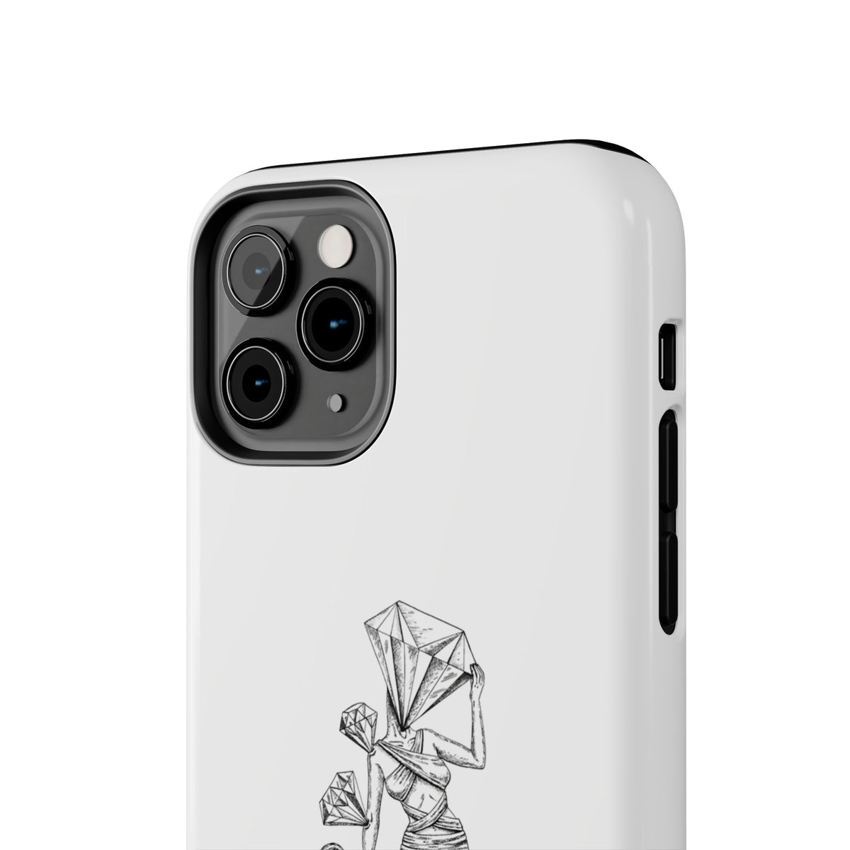 Diamond in the Rough( B&W) Sketch Tough Phone Cases