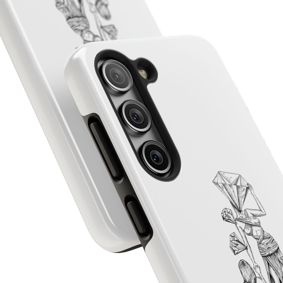Diamond in the Rough( B&W) Sketch Tough Phone Cases