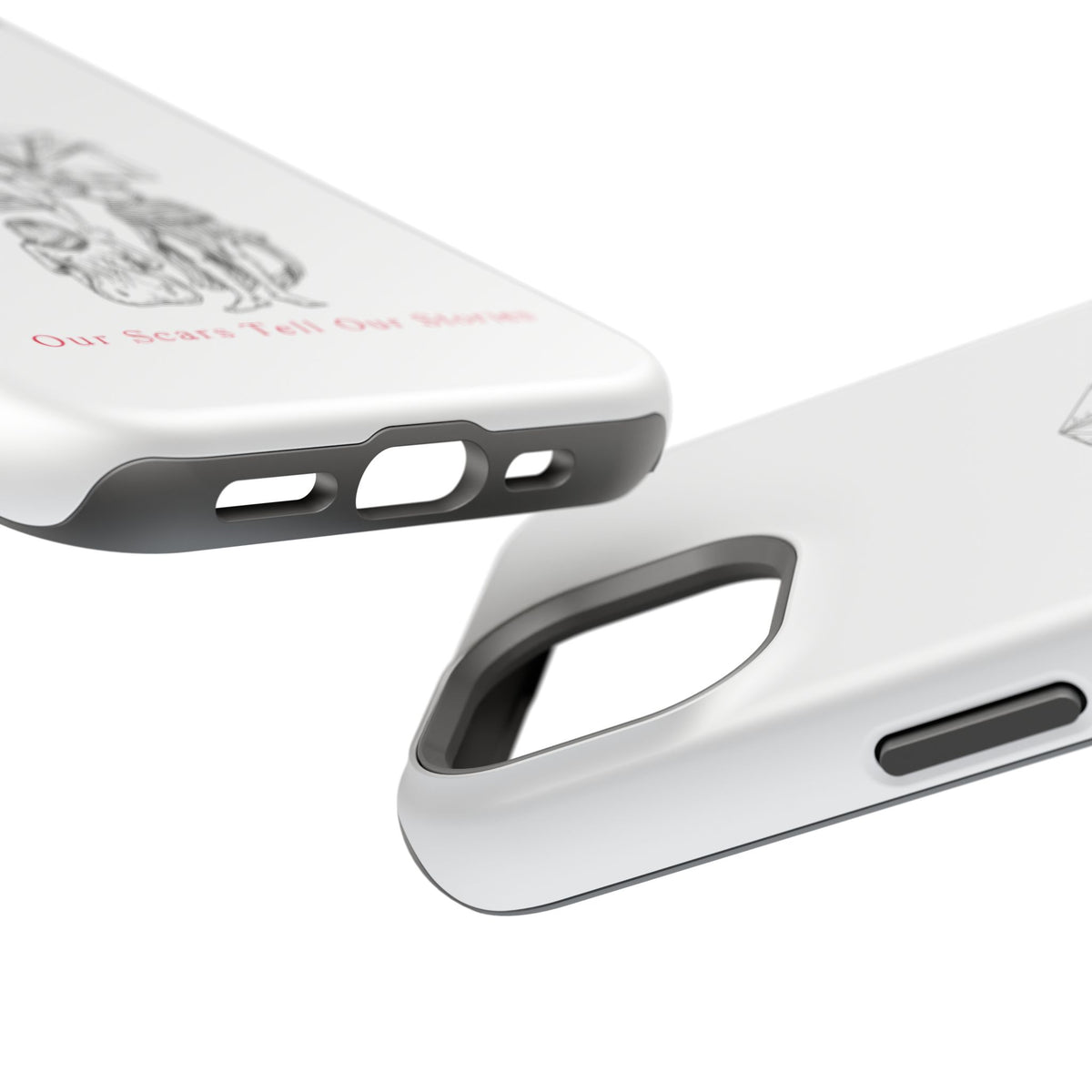 Diamond in the Rough (B&W) Impact-Resistant Cases