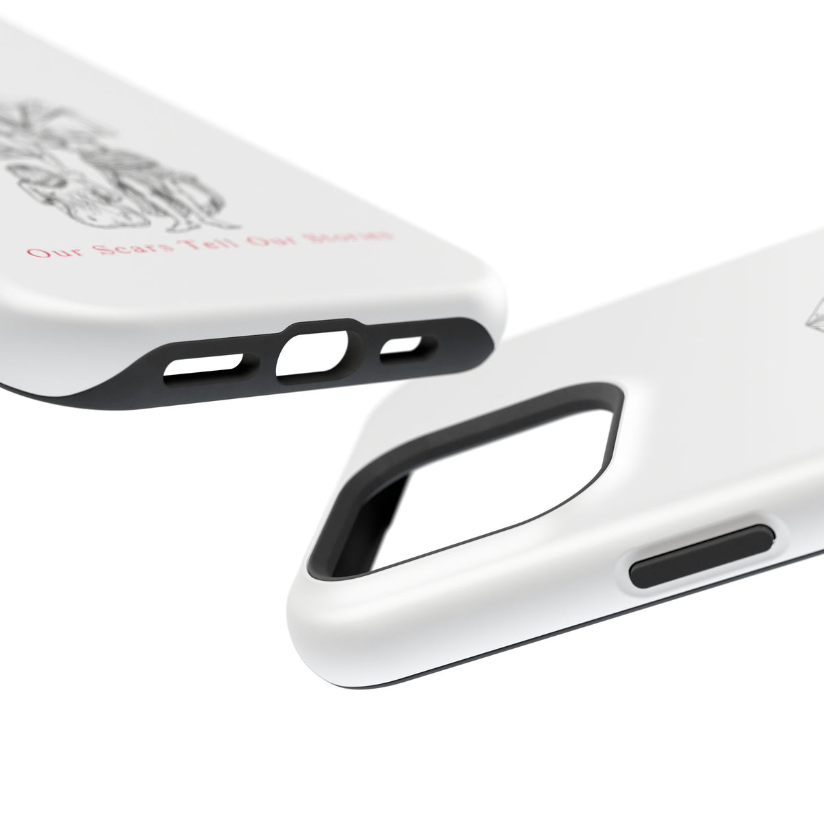 Diamond in the Rough (B&W) Impact-Resistant Cases