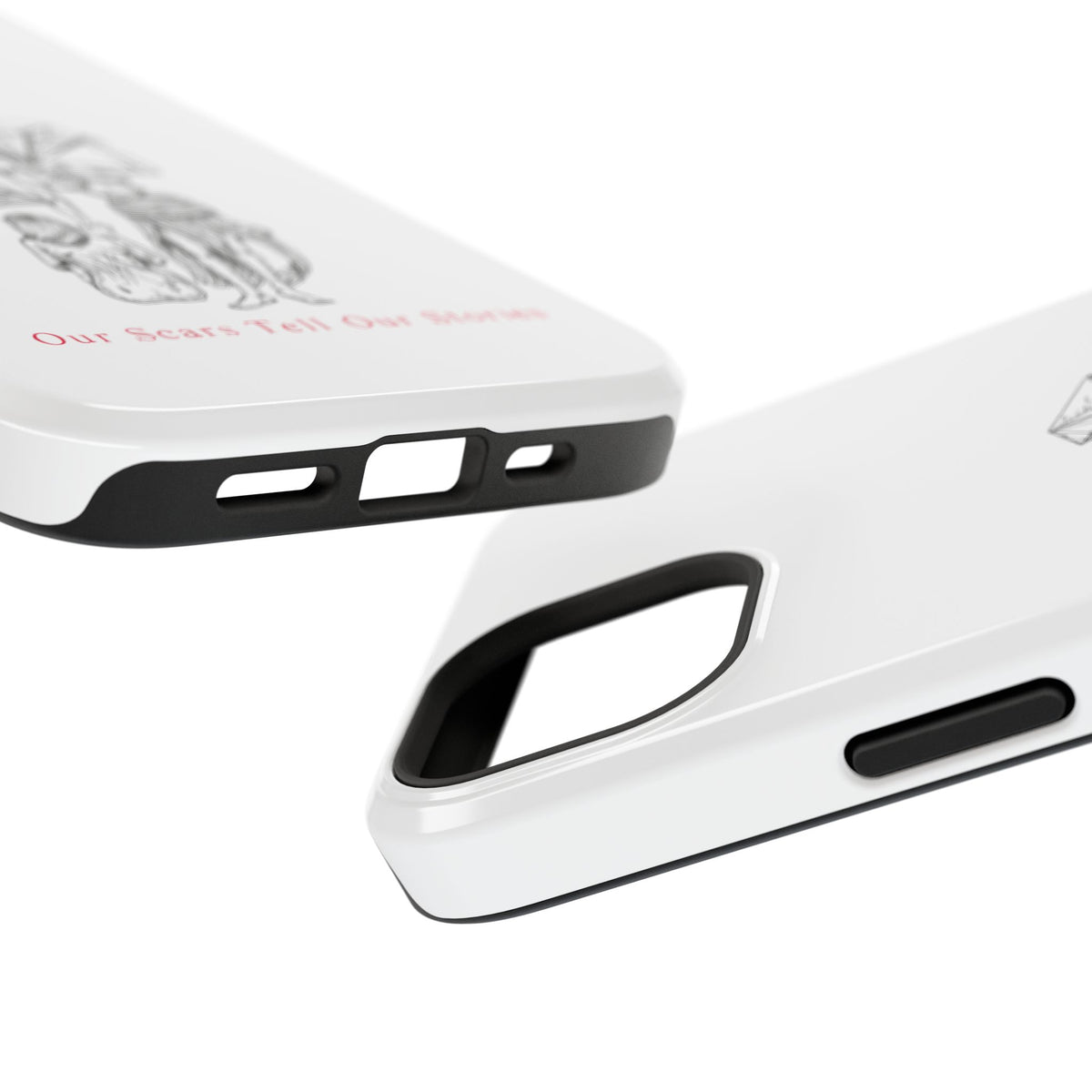 Diamond in the Rough (B&W) Impact-Resistant Cases