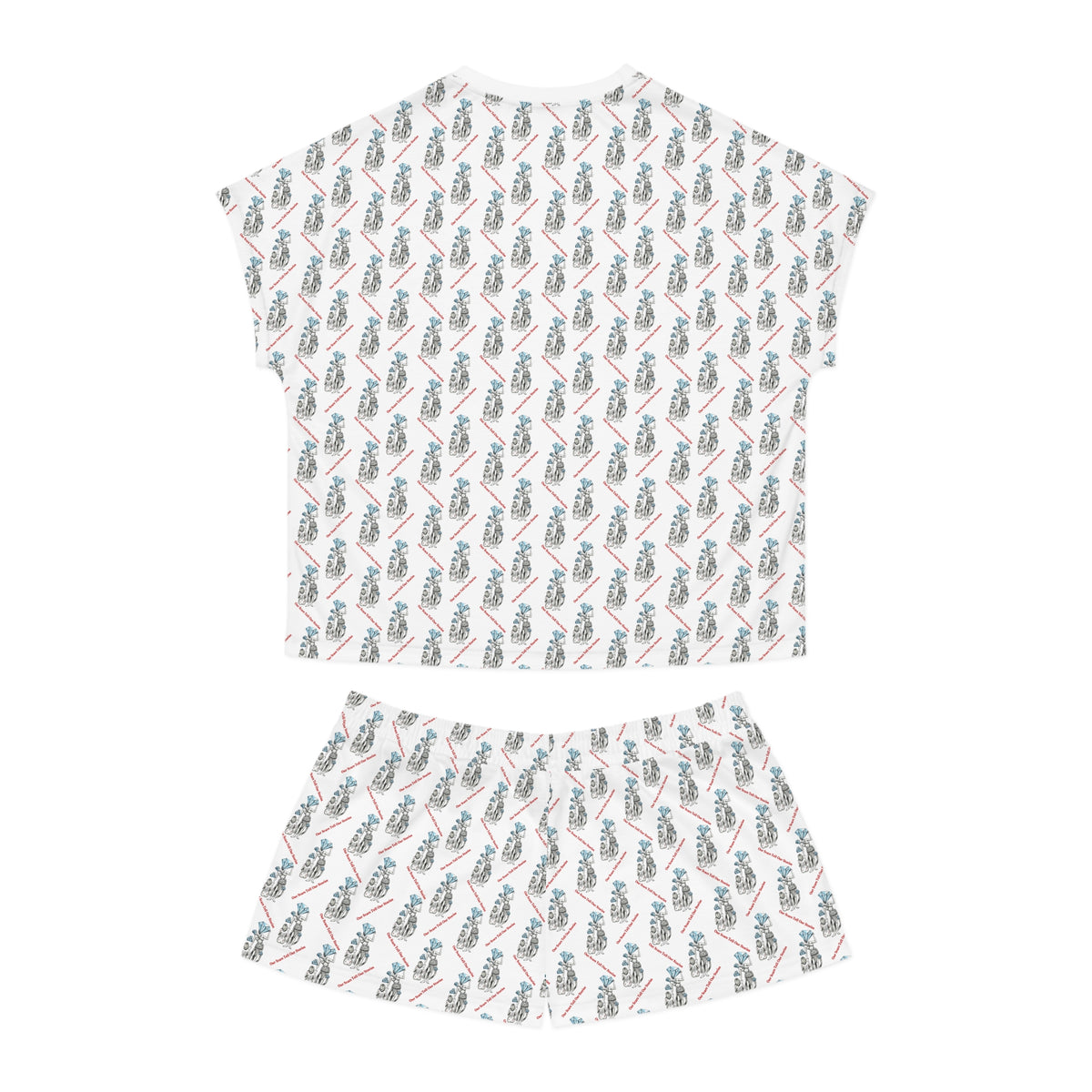 Diamond in the Rough-White Women's Pajama Short Set