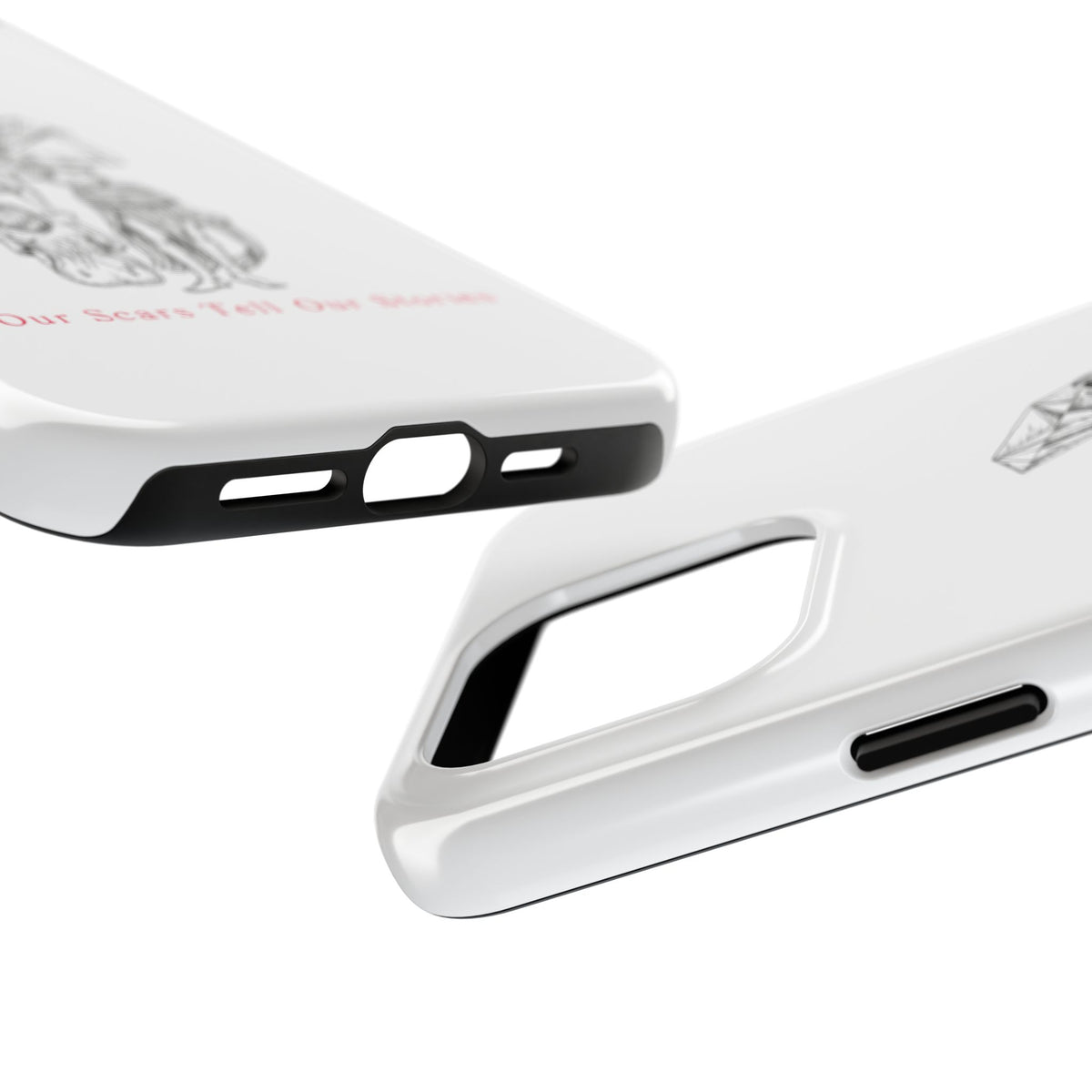Diamond in the Rough( B&W) Sketch Tough Phone Cases
