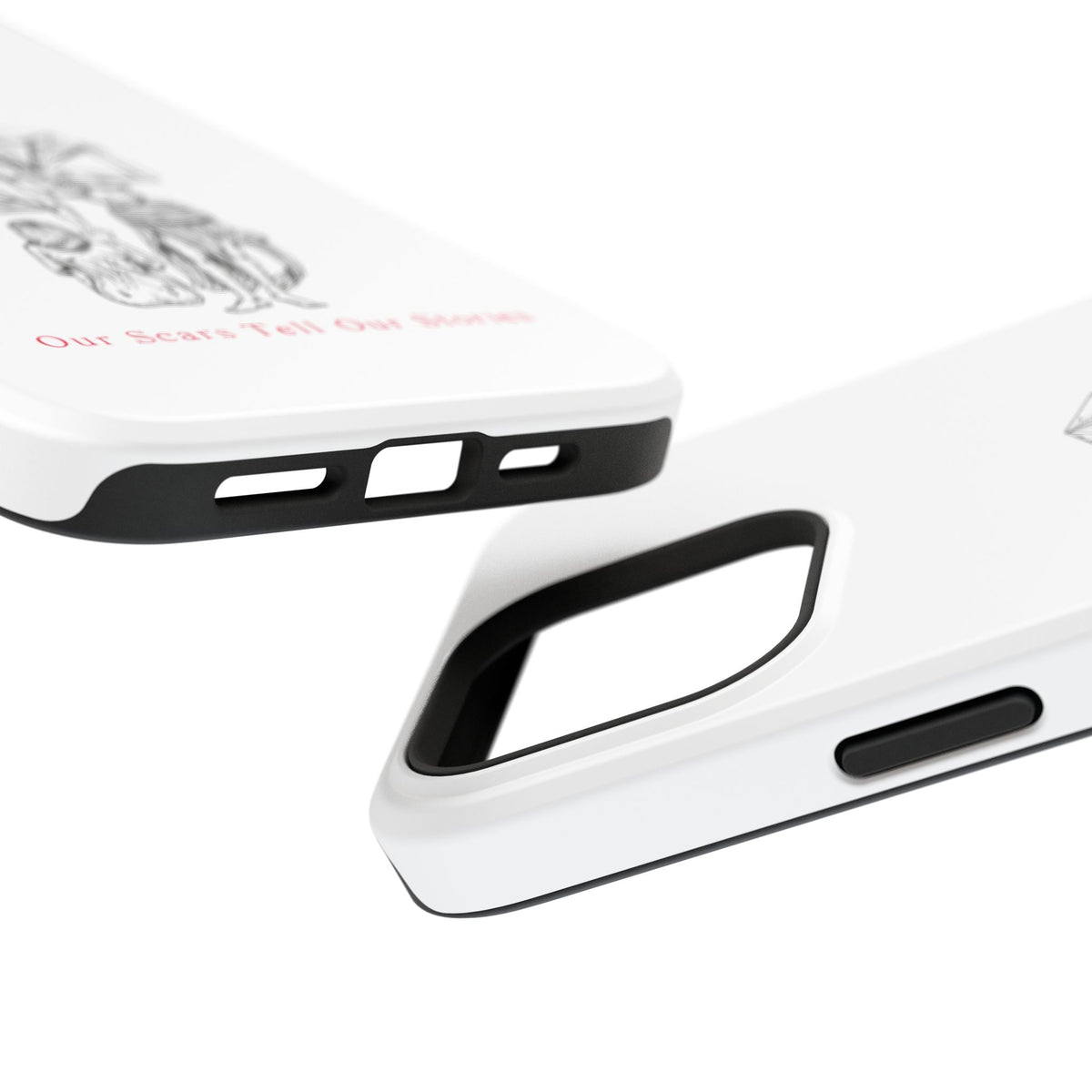 Diamond in the Rough (B&W) Impact-Resistant Cases