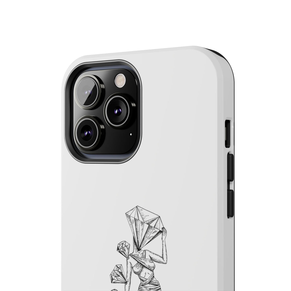 Diamond in the Rough( B&W) Sketch Tough Phone Cases