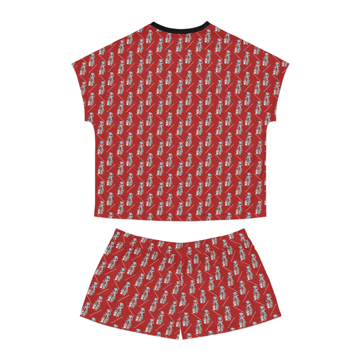 Diamond in the Rough-Red Women's Pajama Short Set