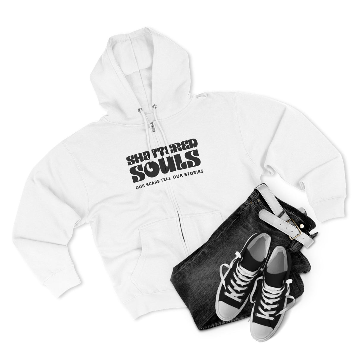 Shattered Souls Unisex Zip Hoodie