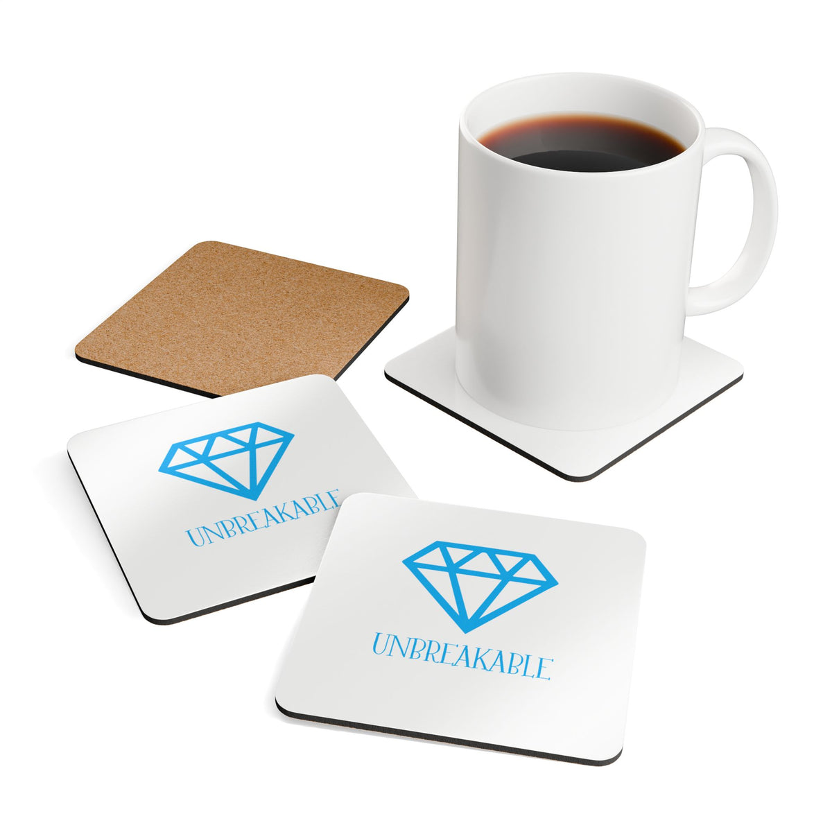 Unbreakable Corkwood Coaster Set