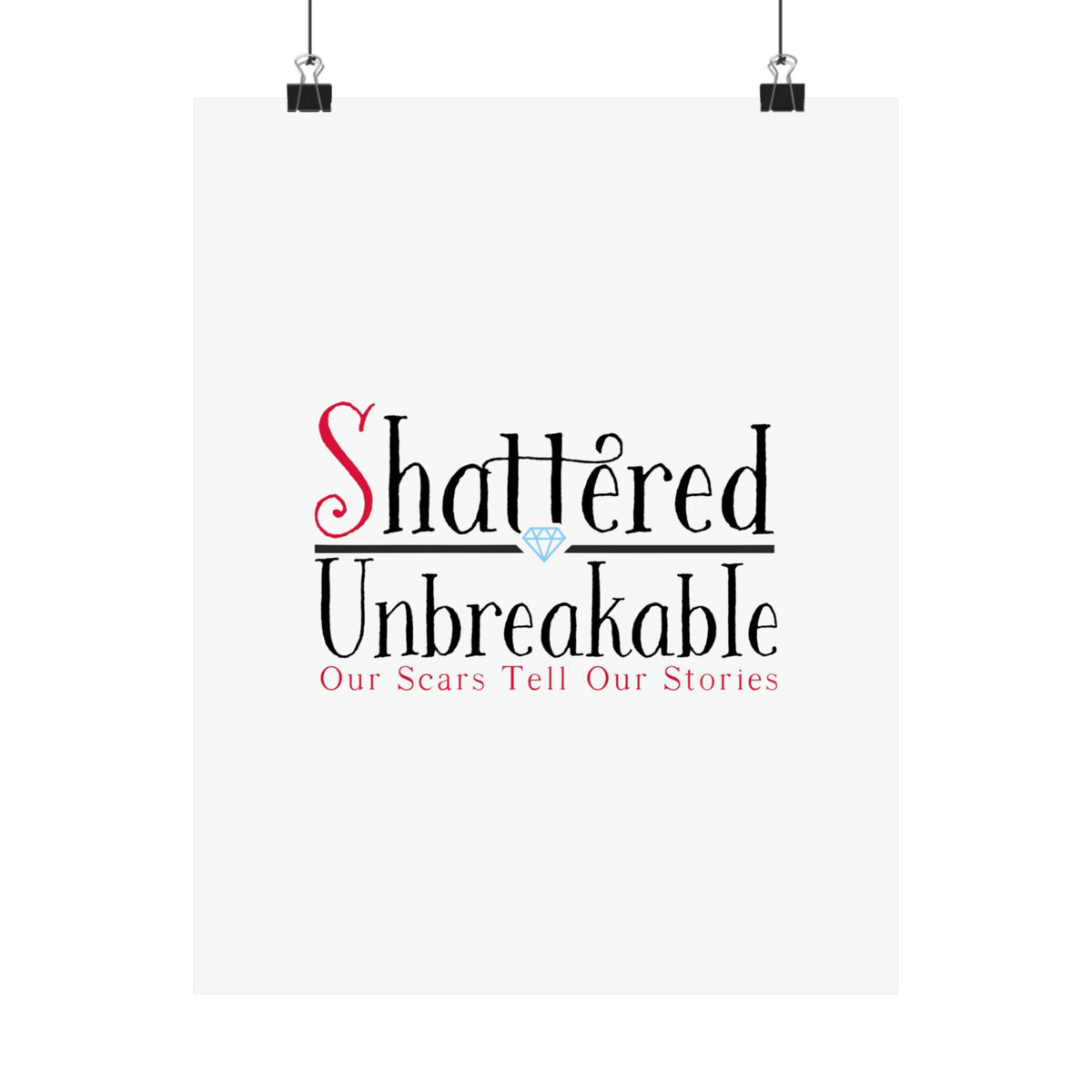 Shattered Souls Matte Vertical Posters
