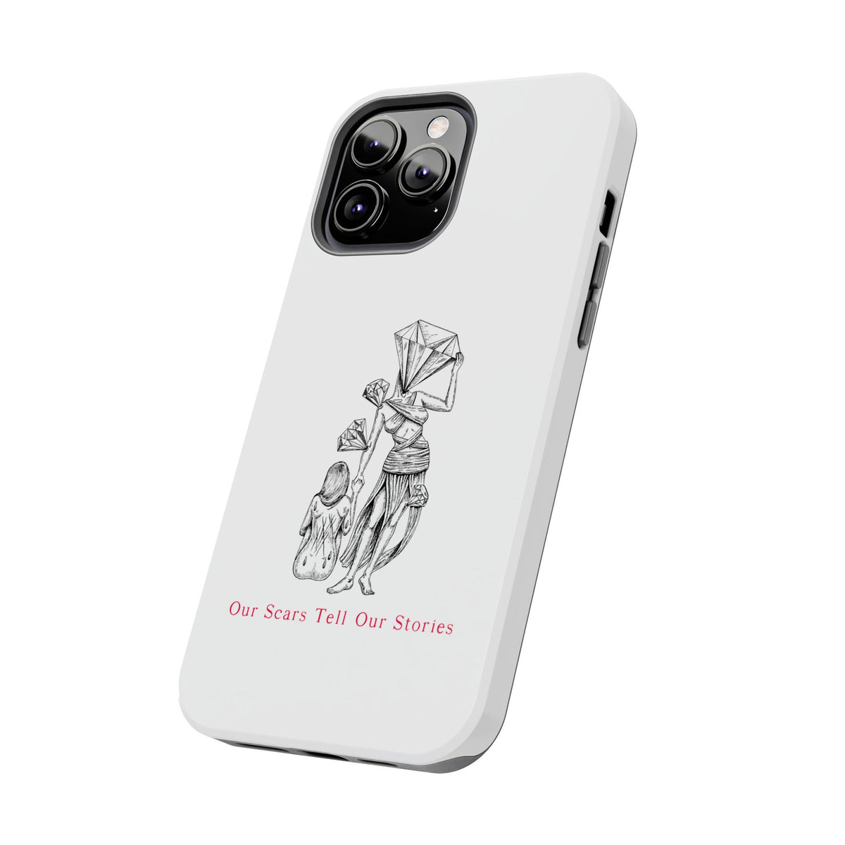 Diamond in the Rough( B&W) Sketch Tough Phone Cases
