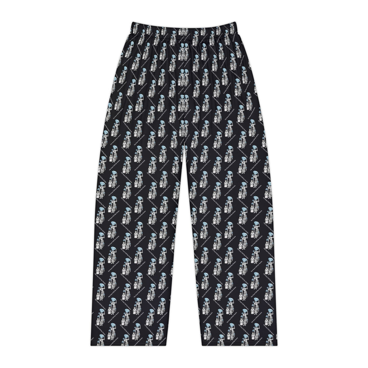 Diamond in the Rough-Black Women's Pajama Pants