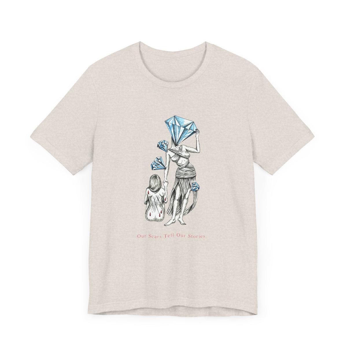 Diamond in the Rough-B&B Sketch Unisex Jersey Short Sleeve Tee