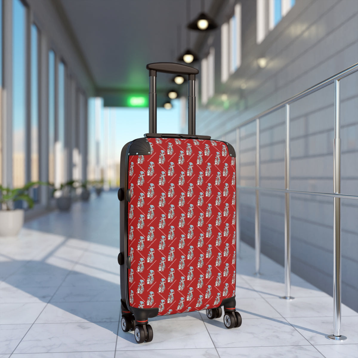 Diamond in the Rough- Red Sketch Suitcase's