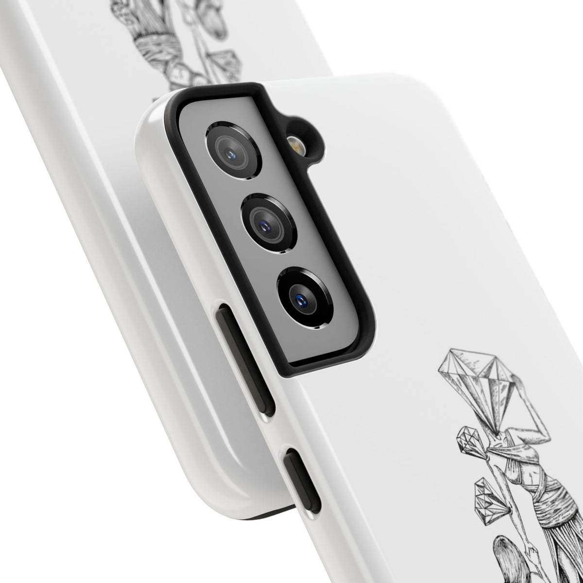 Diamond in the Rough( B&W) Sketch Tough Phone Cases