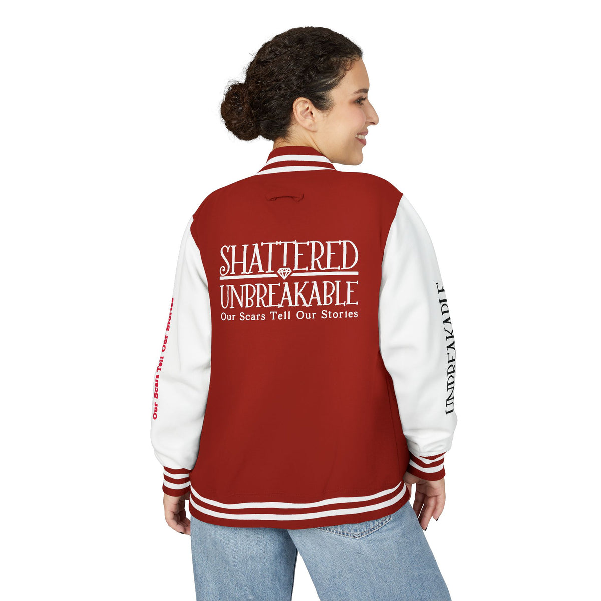 Shattered Unbreakable Unisex Heavyweight Letterman Jacket