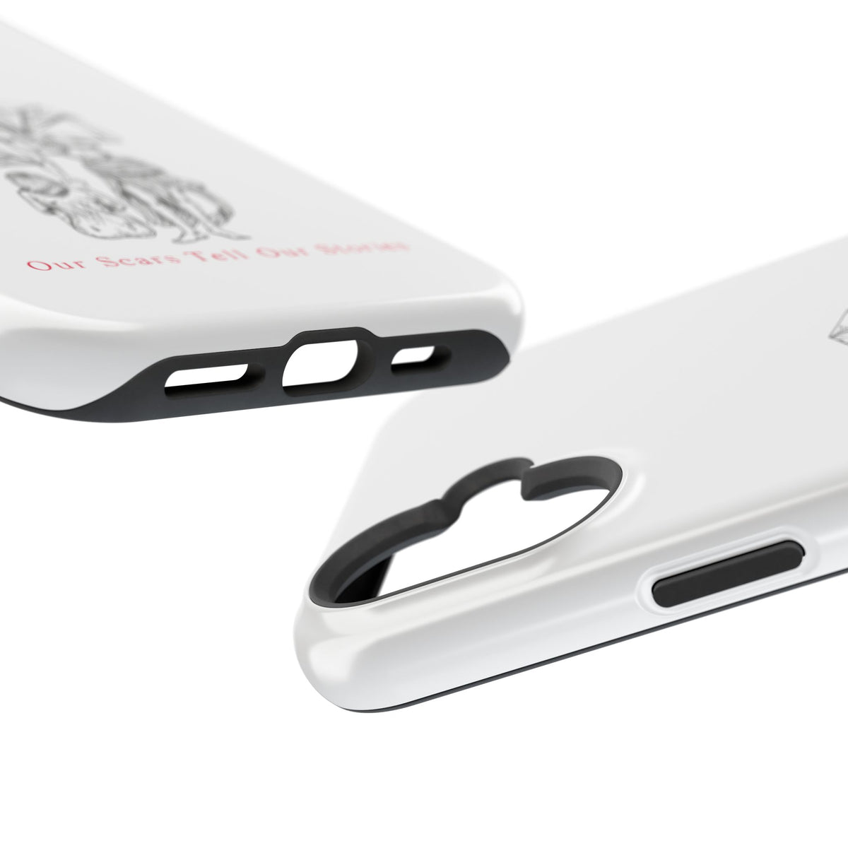 Diamond in the Rough (B&W) Impact-Resistant Cases