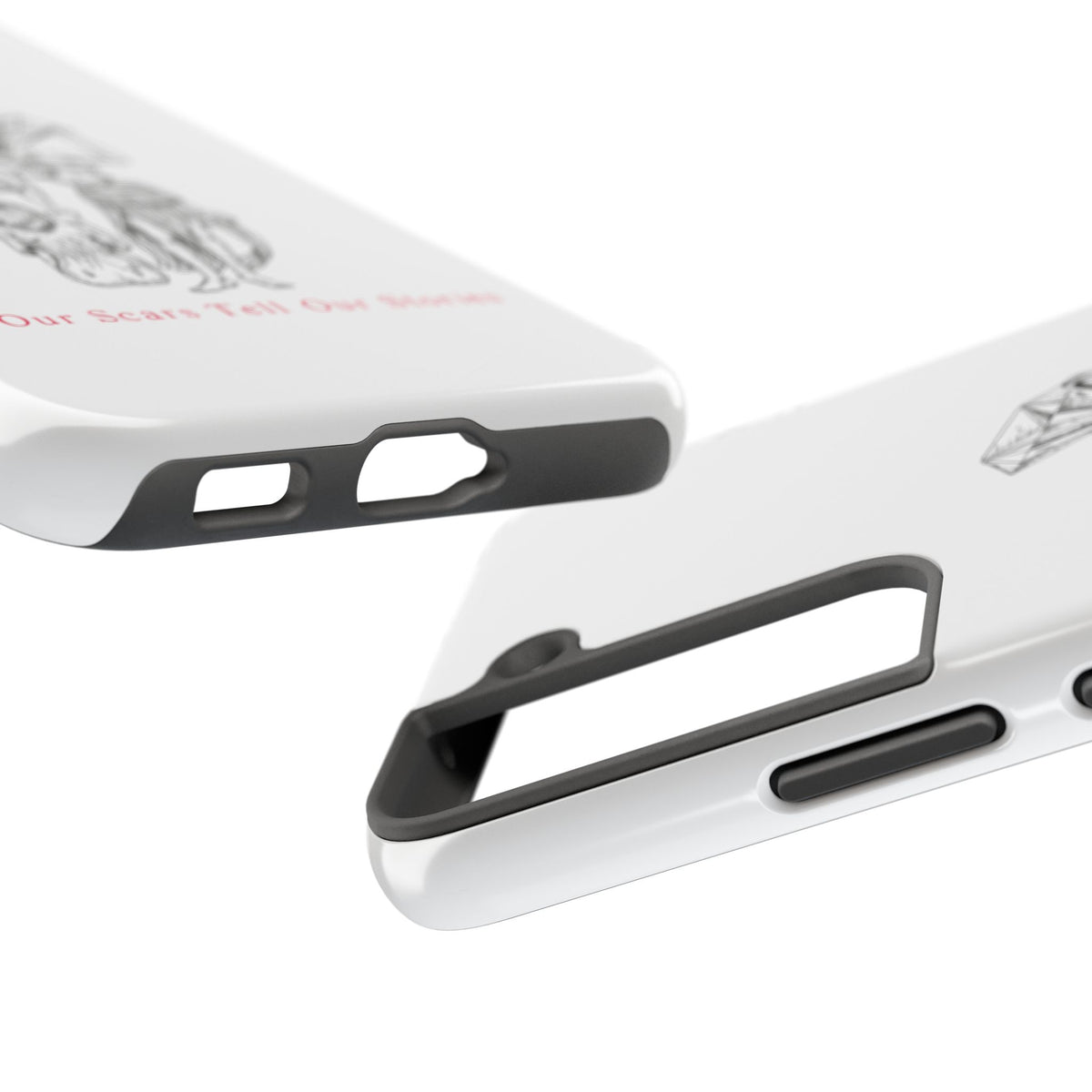 Diamond in the Rough( B&W) Sketch Tough Phone Cases