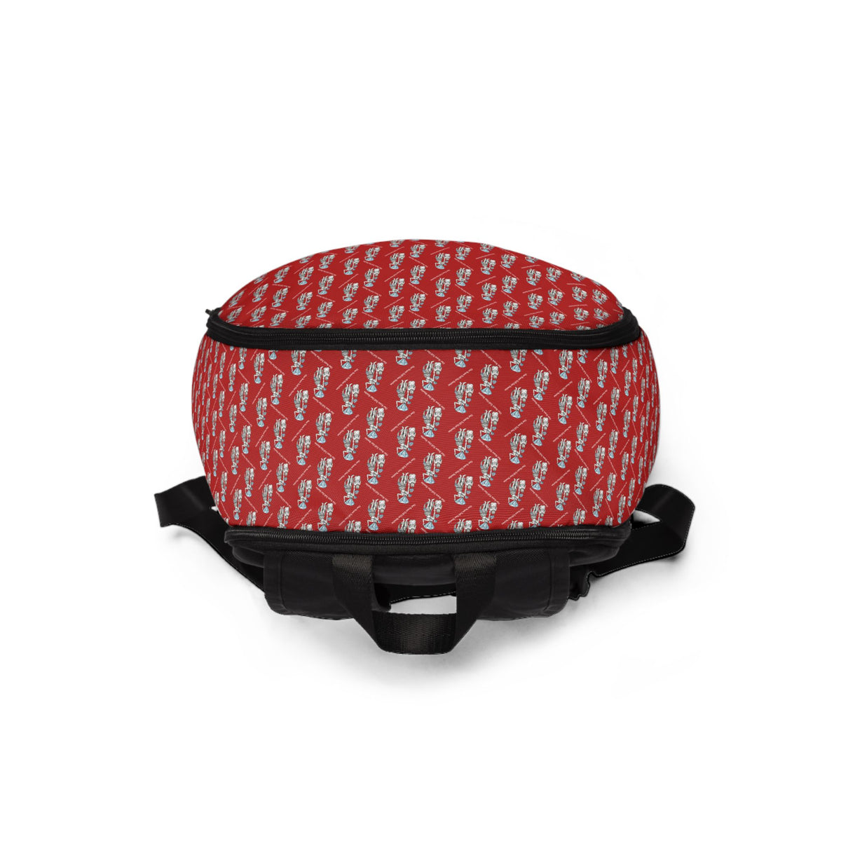 Diamond in the Rough-Red Sketch Fabric Backpack