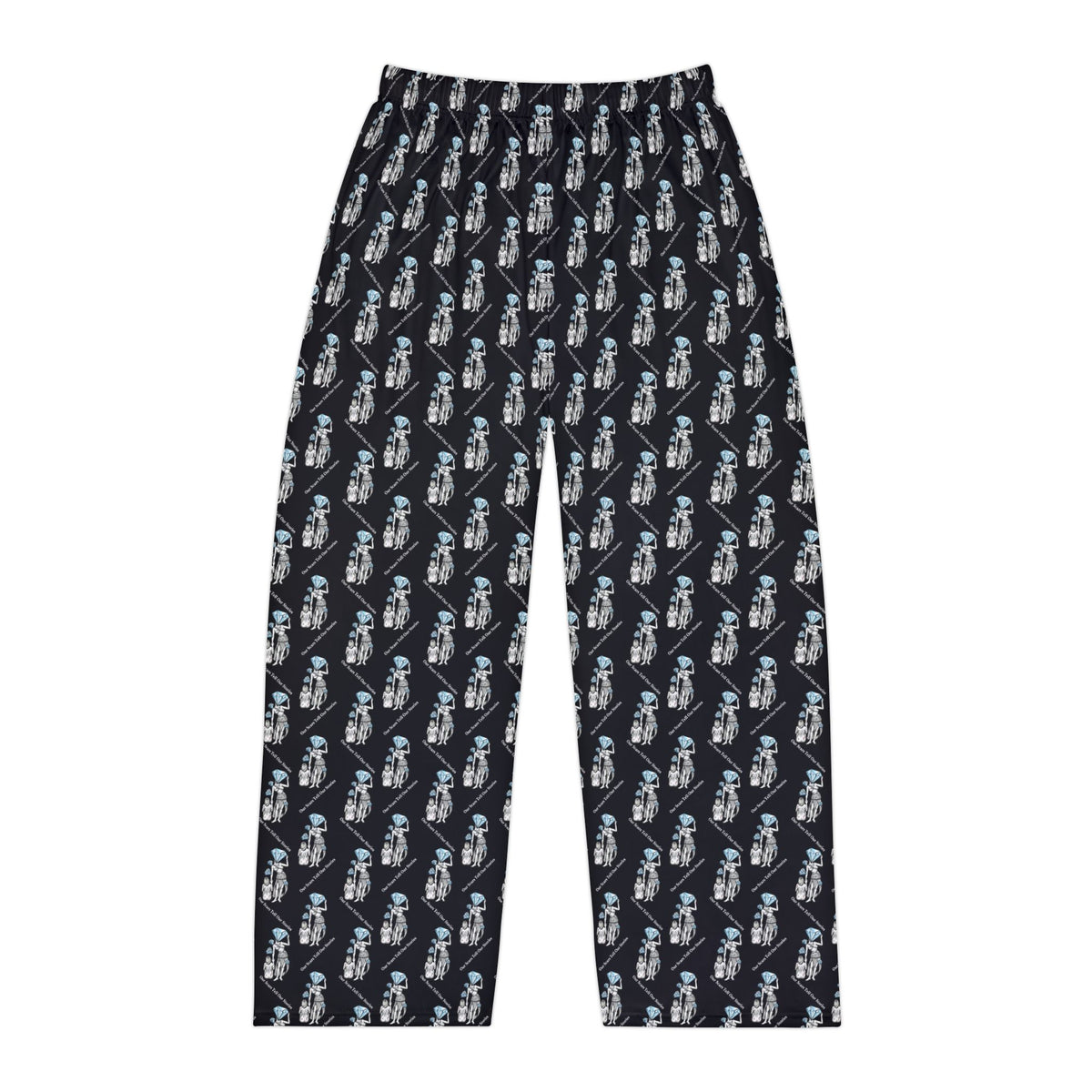 Diamond in the Rough-Black Men's Pajama Pants