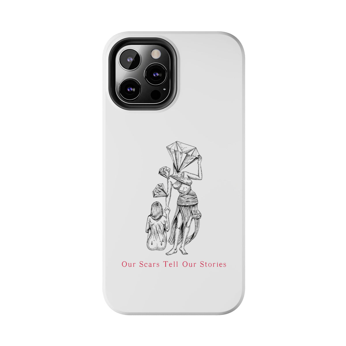 Diamond in the Rough( B&W) Sketch Tough Phone Cases