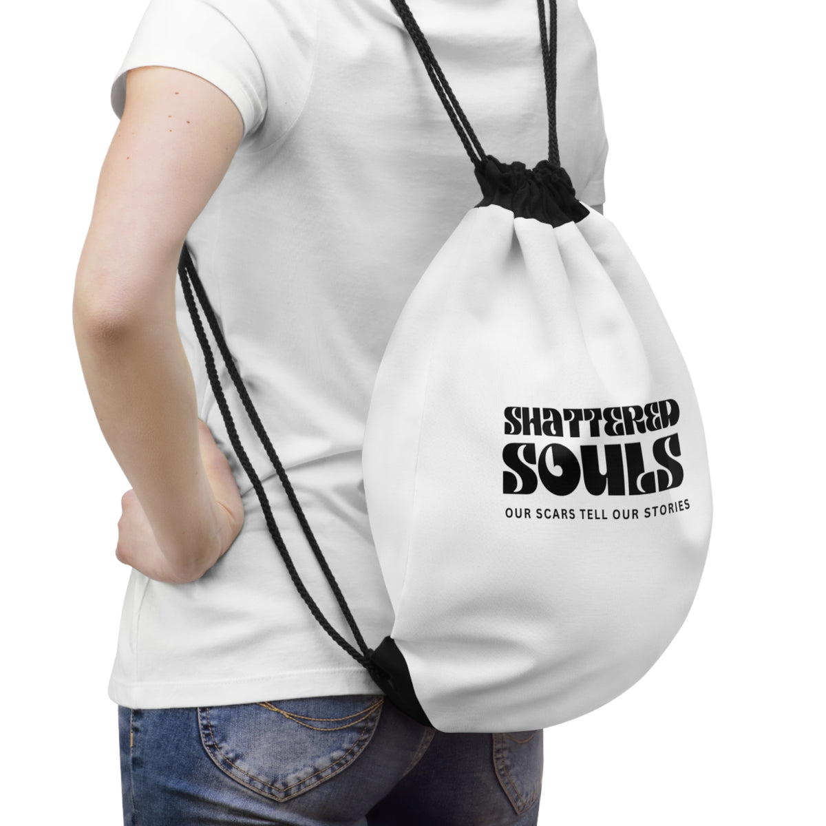 Shattered Souls Drawstring Bag