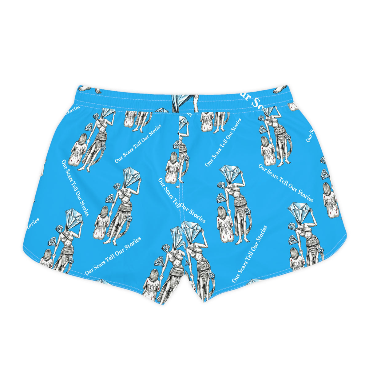 Diamond in the Rough-Blue Women's Casual Shorts