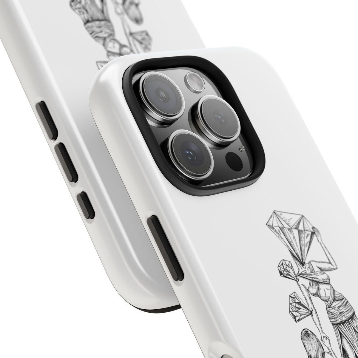 Diamond in the Rough( B&W) Sketch Tough Phone Cases