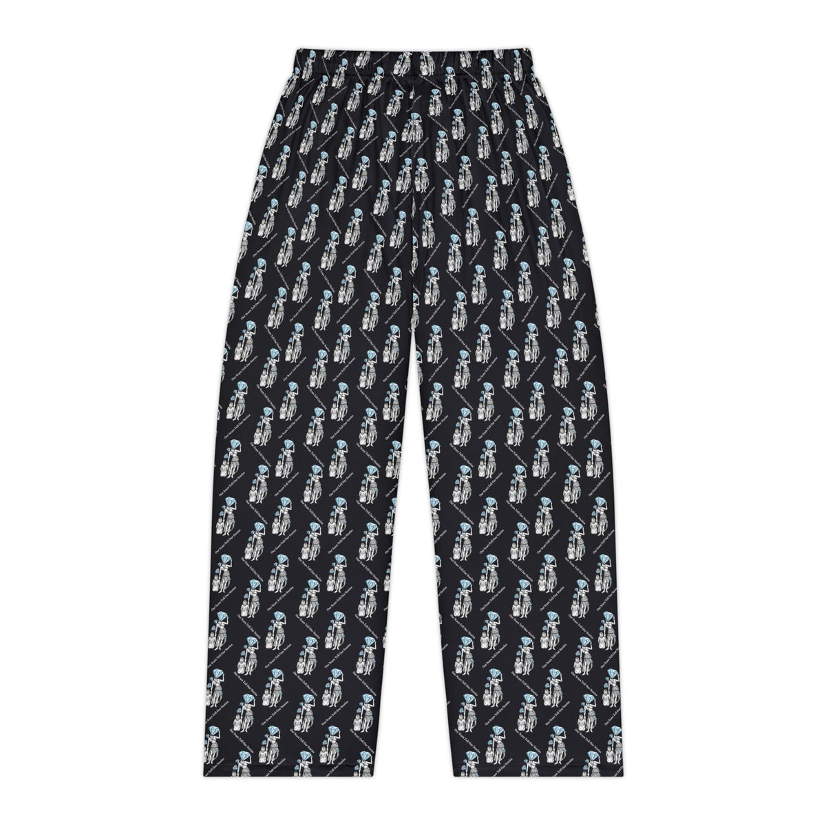 Diamond in the Rough-Black Women's Pajama Pants