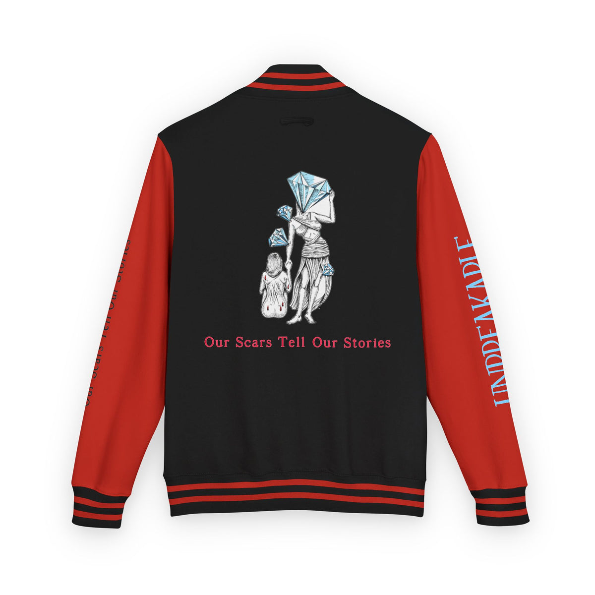 Diamond in the Rough-B&B Sketch Unisex Heavyweight Letterman Jacket