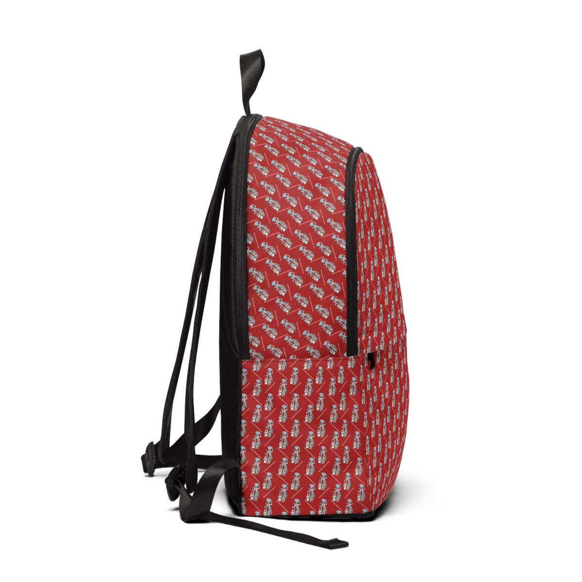 Diamond in the Rough-Red Sketch Fabric Backpack