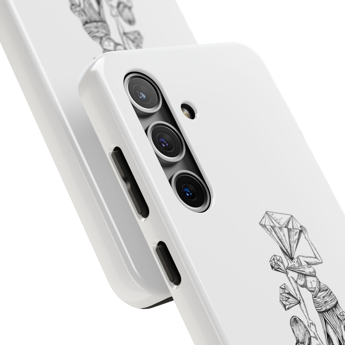 Diamond in the Rough( B&W) Sketch Tough Phone Cases