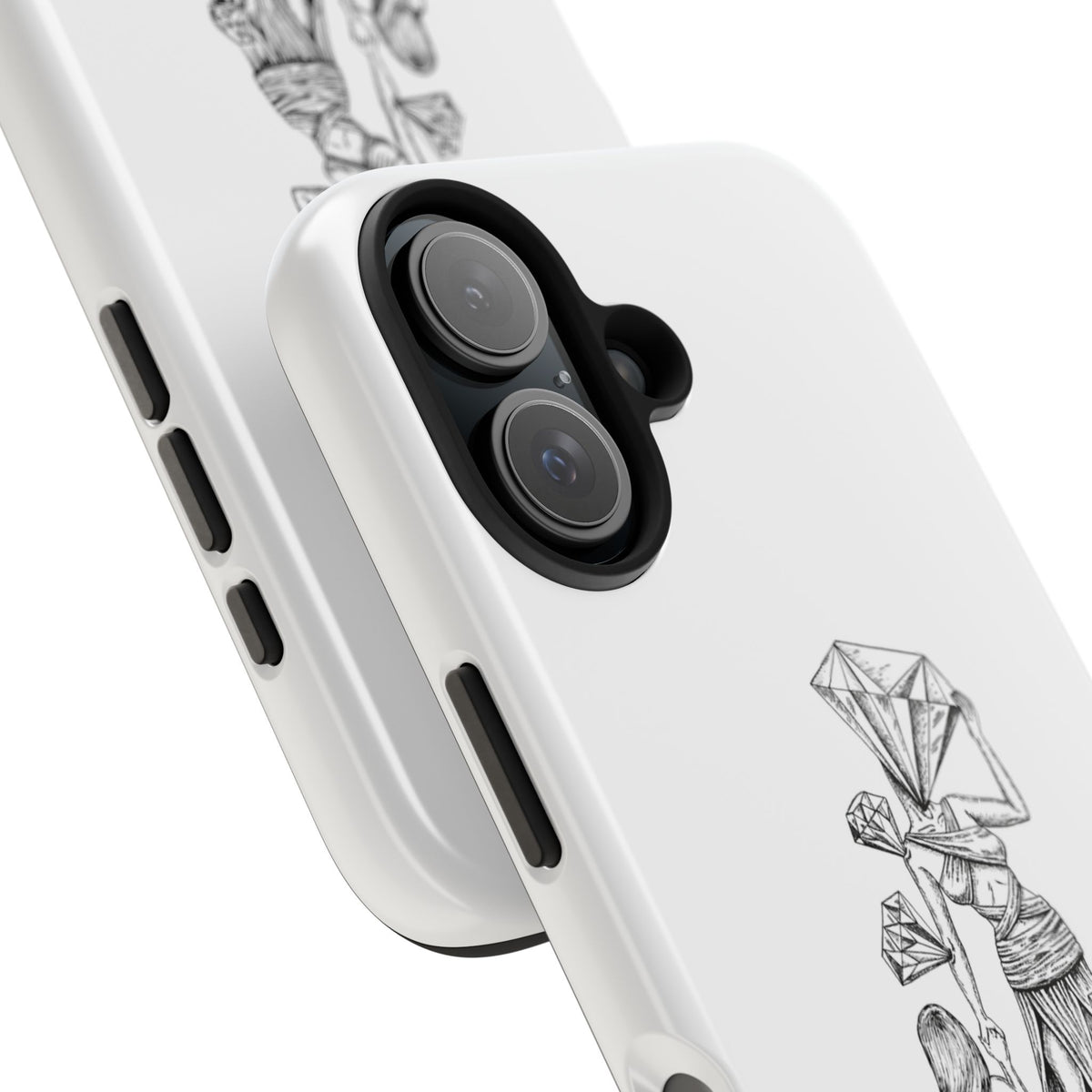 Diamond in the Rough( B&W) Sketch Tough Phone Cases