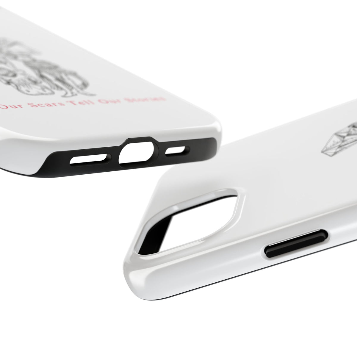 Diamond in the Rough( B&W) Sketch Tough Phone Cases