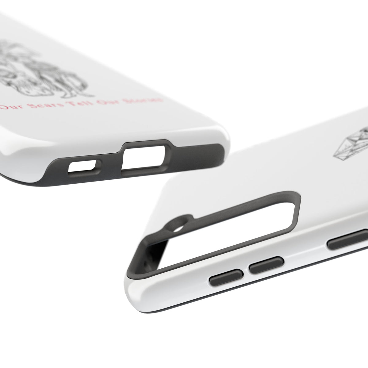 Diamond in the Rough( B&W) Sketch Tough Phone Cases