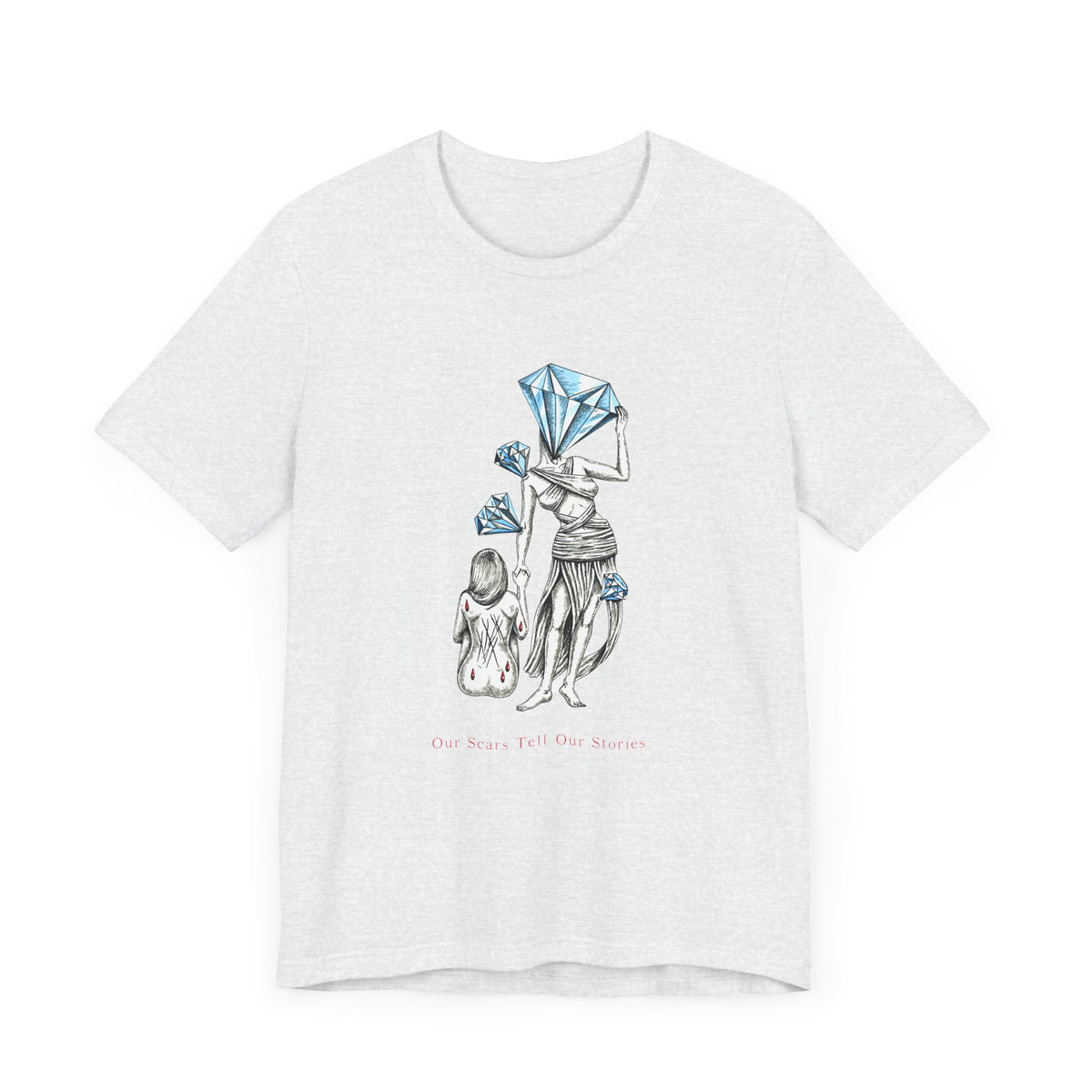 Diamond in the Rough-B&B Sketch Unisex Jersey Short Sleeve Tee