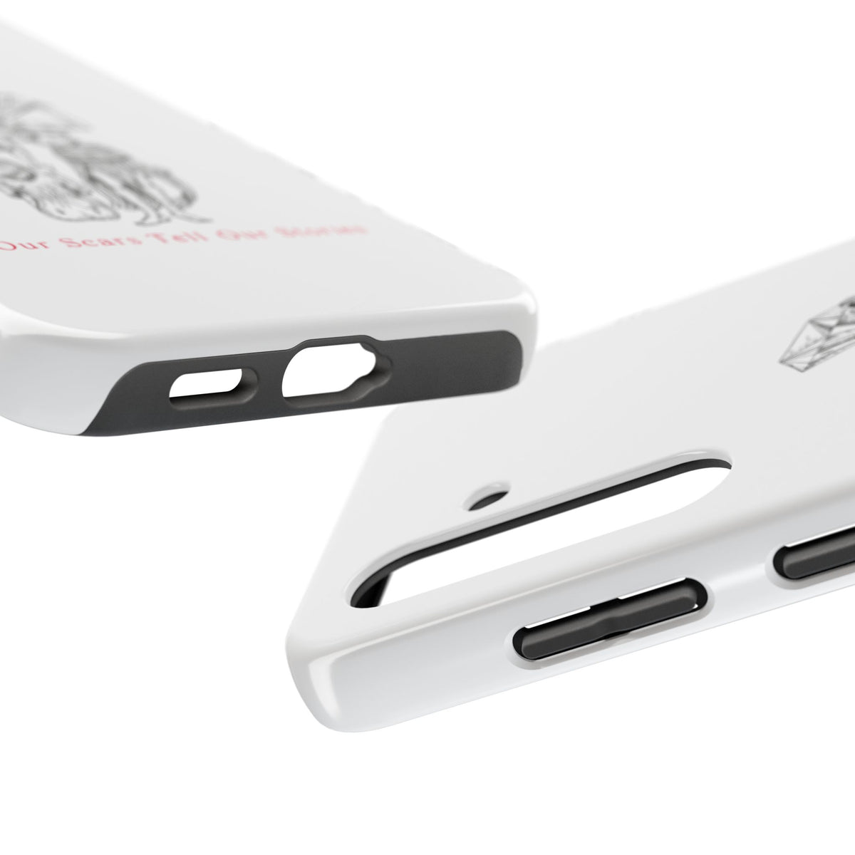 Diamond in the Rough( B&W) Sketch Tough Phone Cases