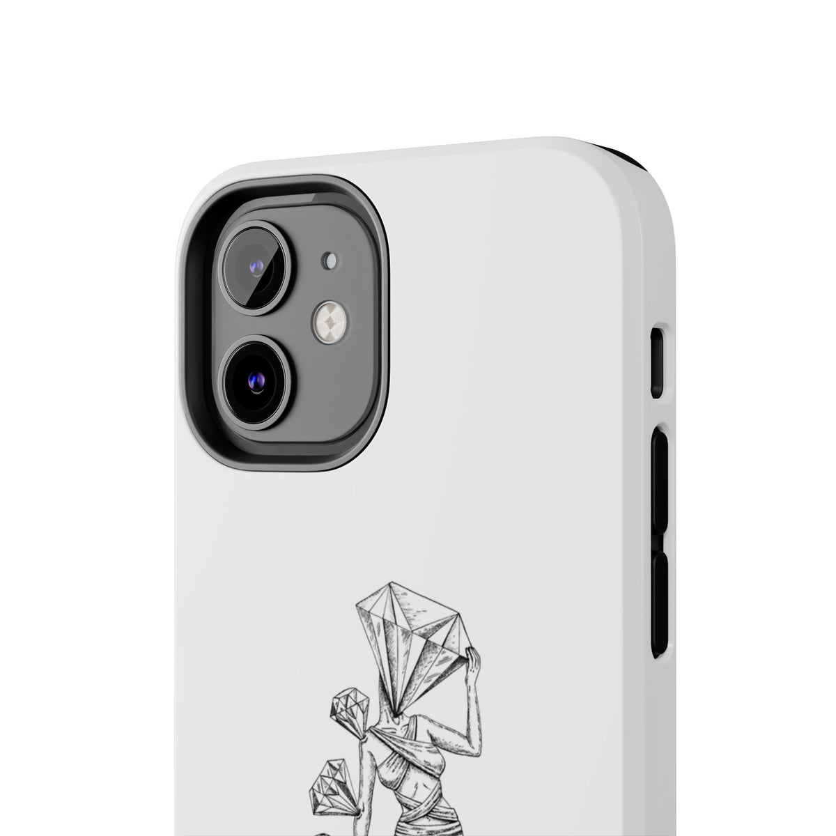 Diamond in the Rough( B&W) Sketch Tough Phone Cases