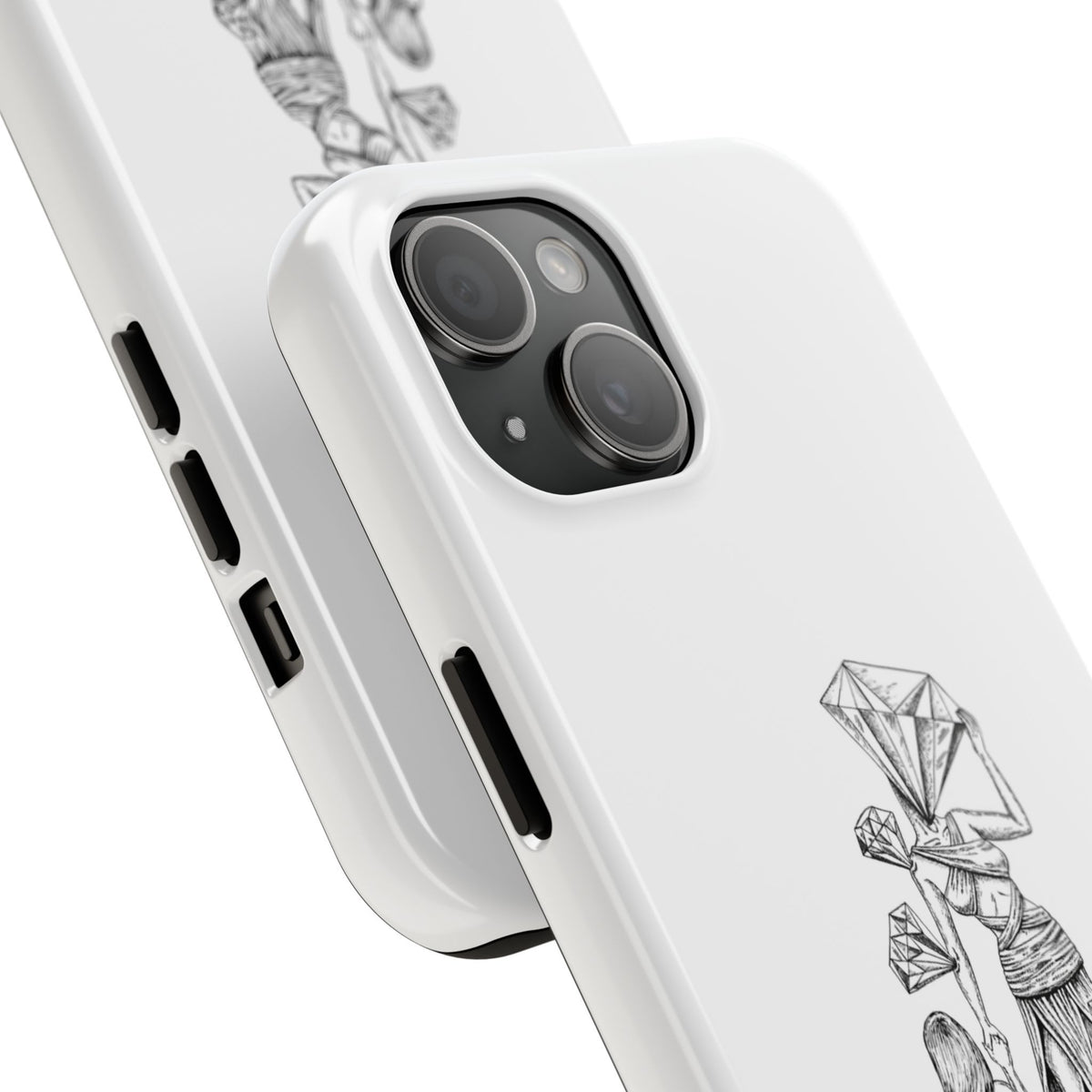 Diamond in the Rough( B&W) Sketch Tough Phone Cases