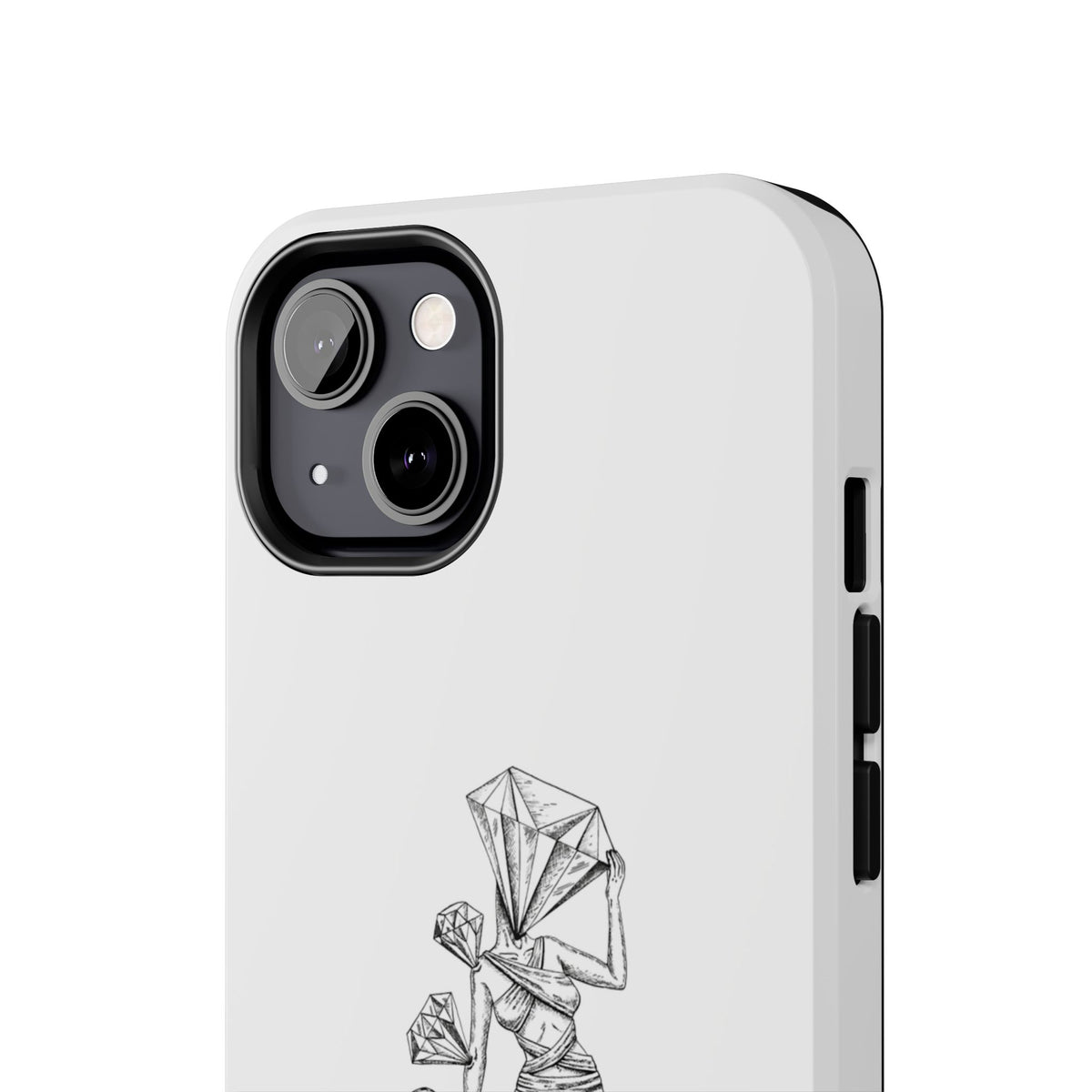 Diamond in the Rough( B&W) Sketch Tough Phone Cases