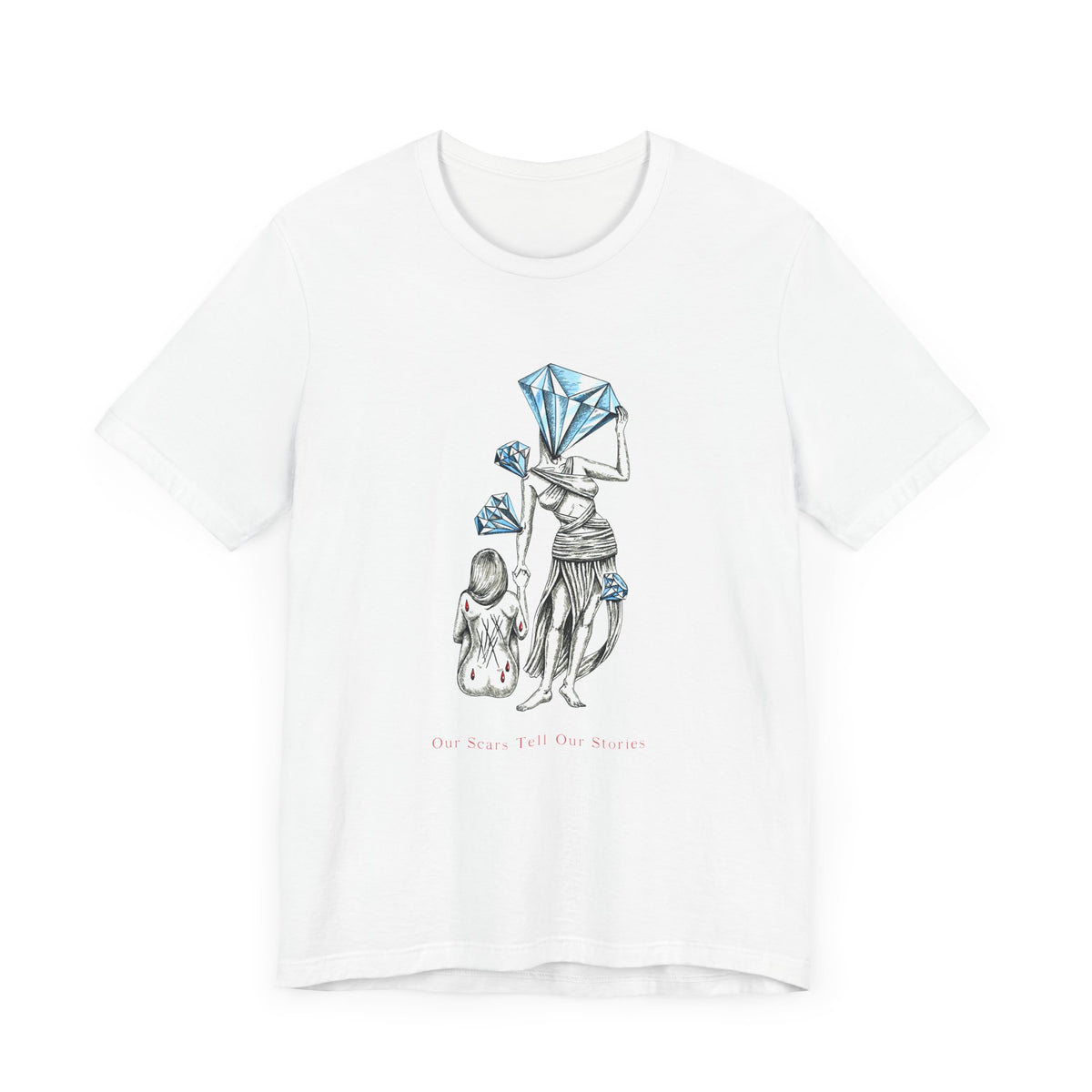 Diamond in the Rough-B&B Sketch Unisex Jersey Short Sleeve Tee