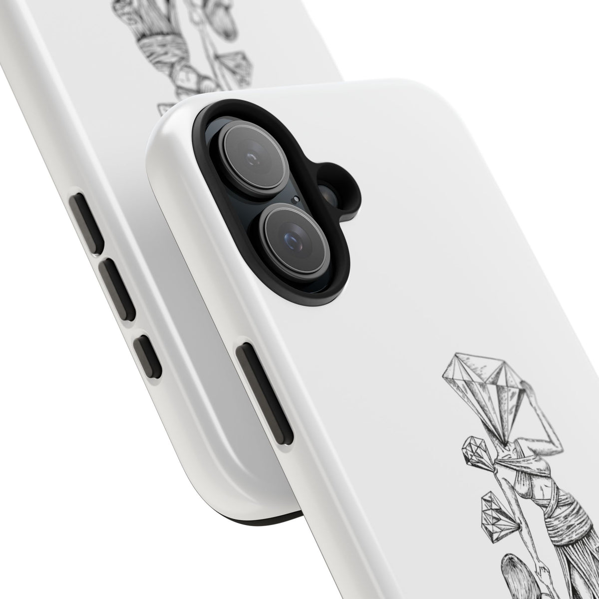 Diamond in the Rough( B&W) Sketch Tough Phone Cases