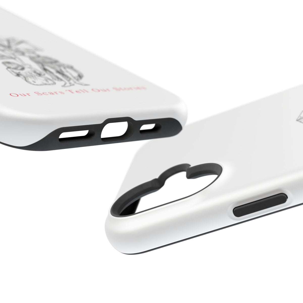 Diamond in the Rough (B&W) Impact-Resistant Cases