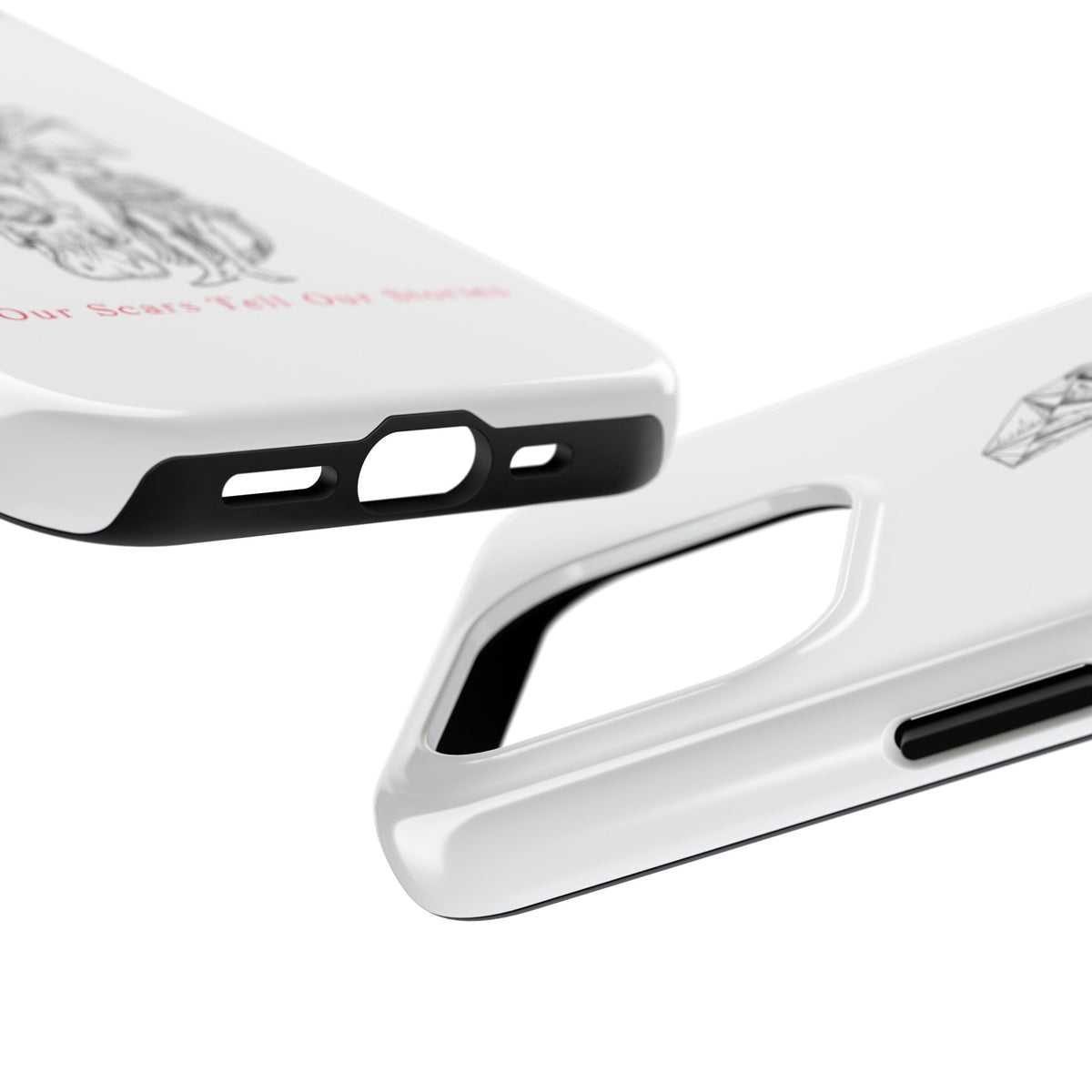Diamond in the Rough( B&W) Sketch Tough Phone Cases