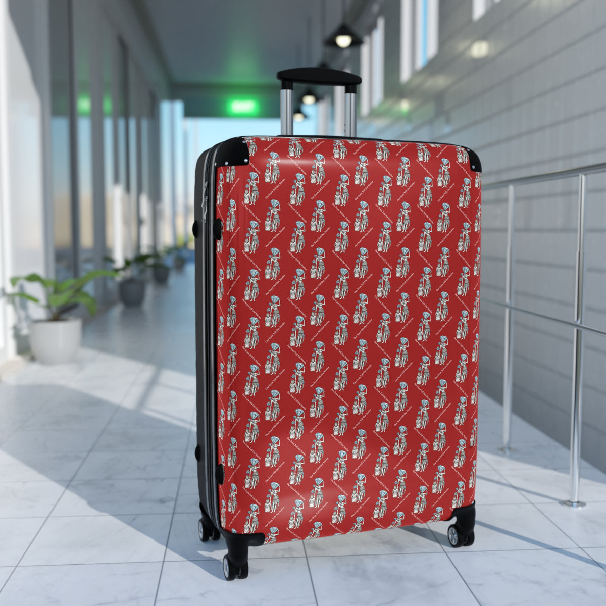 Diamond in the Rough- Red Sketch Suitcase's