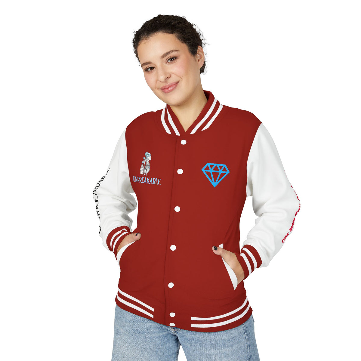 Shattered Unbreakable Unisex Heavyweight Letterman Jacket
