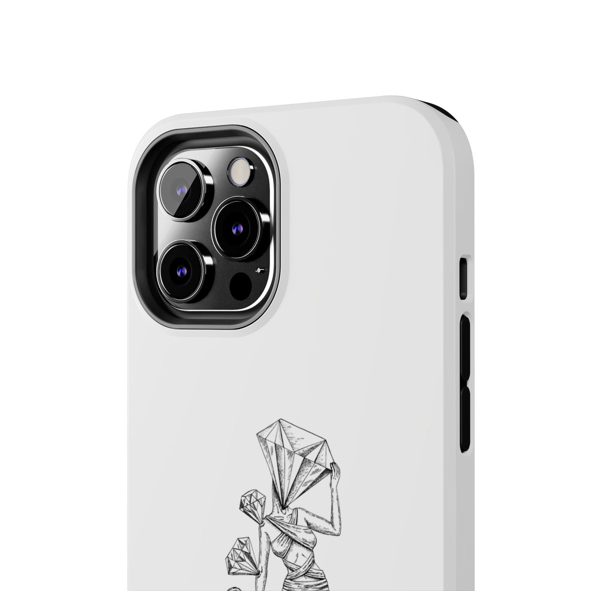 Diamond in the Rough( B&W) Sketch Tough Phone Cases