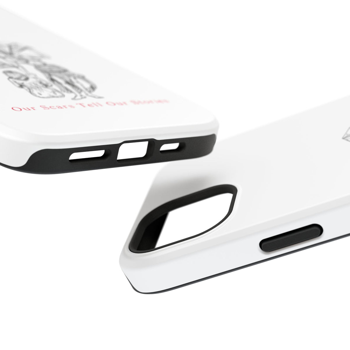 Diamond in the Rough (B&W) Impact-Resistant Cases