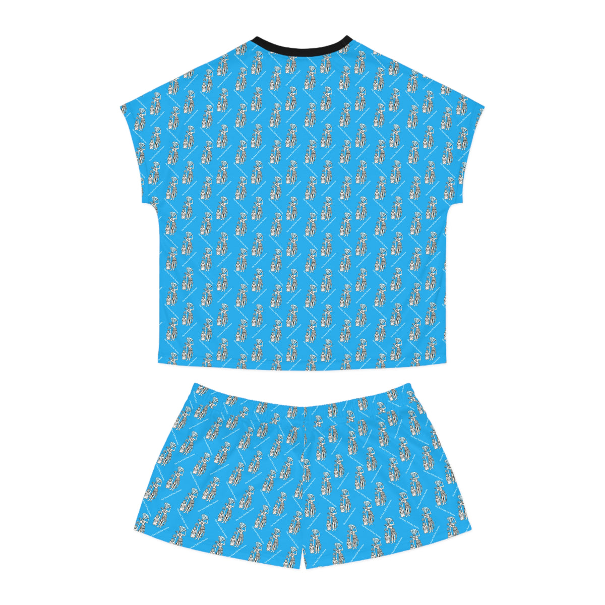 Diamond in the Rough-Blue Women's Pajama Short Set