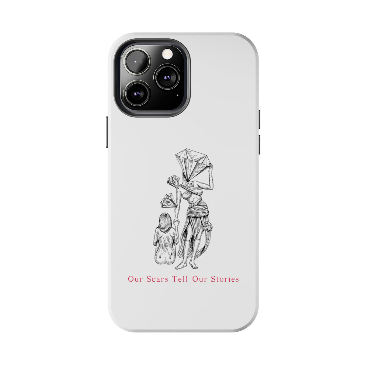 Diamond in the Rough( B&W) Sketch Tough Phone Cases