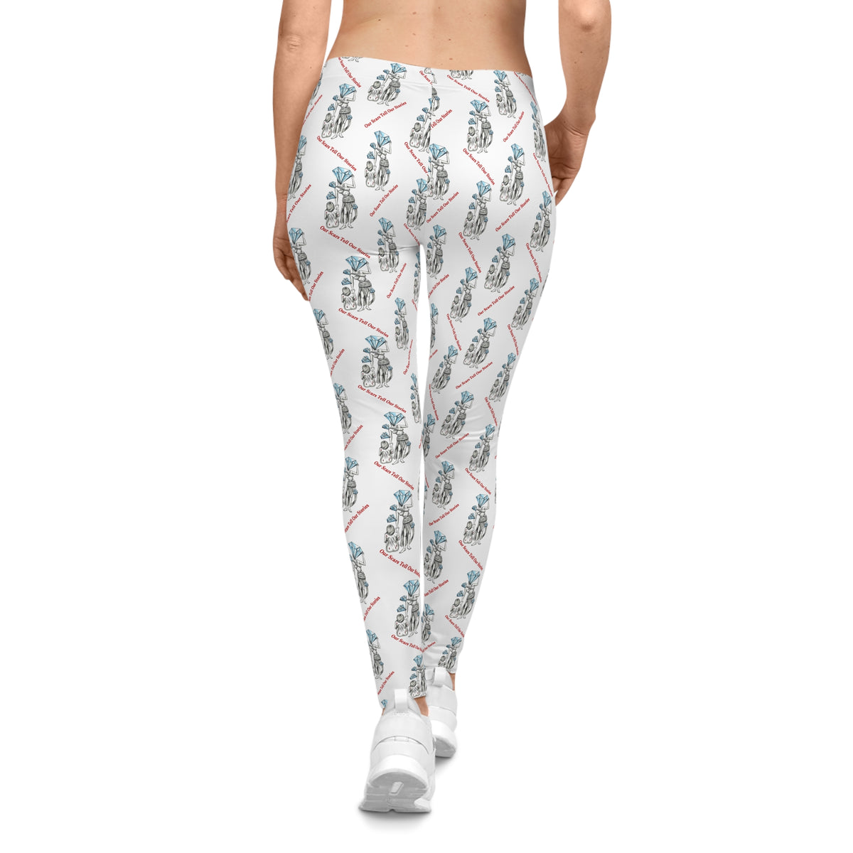 Diamond in the Rough-White Women's Legging's